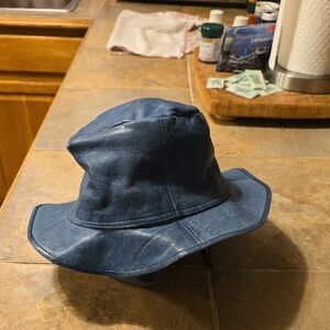 Leather Adjusrable Bucket Hat